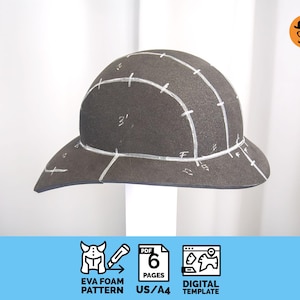 Firefighter - DIY Printable EVA Foam Helmet Pattern for Cosplay, scalable PDF template