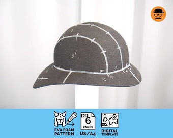 Firefighter - DIY Printable EVA Foam Helmet Pattern for Cosplay, scalable PDF template