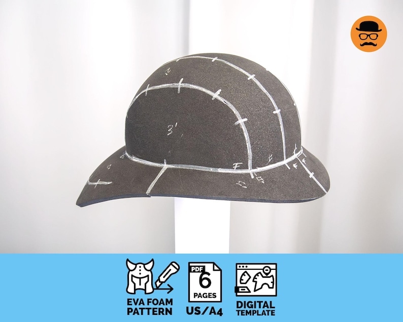 Helmet Pdf Pattern Firefighter - DIY Printable EVA Foam Helmet Pattern for Cosplay ...