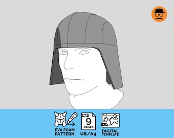 Recon Helmet - DIY Printable EVA Foam Pattern for Cosplay, scalable PDF template
