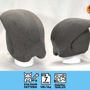 Invader No.1 - DIY Printable EVA Foam Helmet Pattern for Cosplay, scalable PDF template