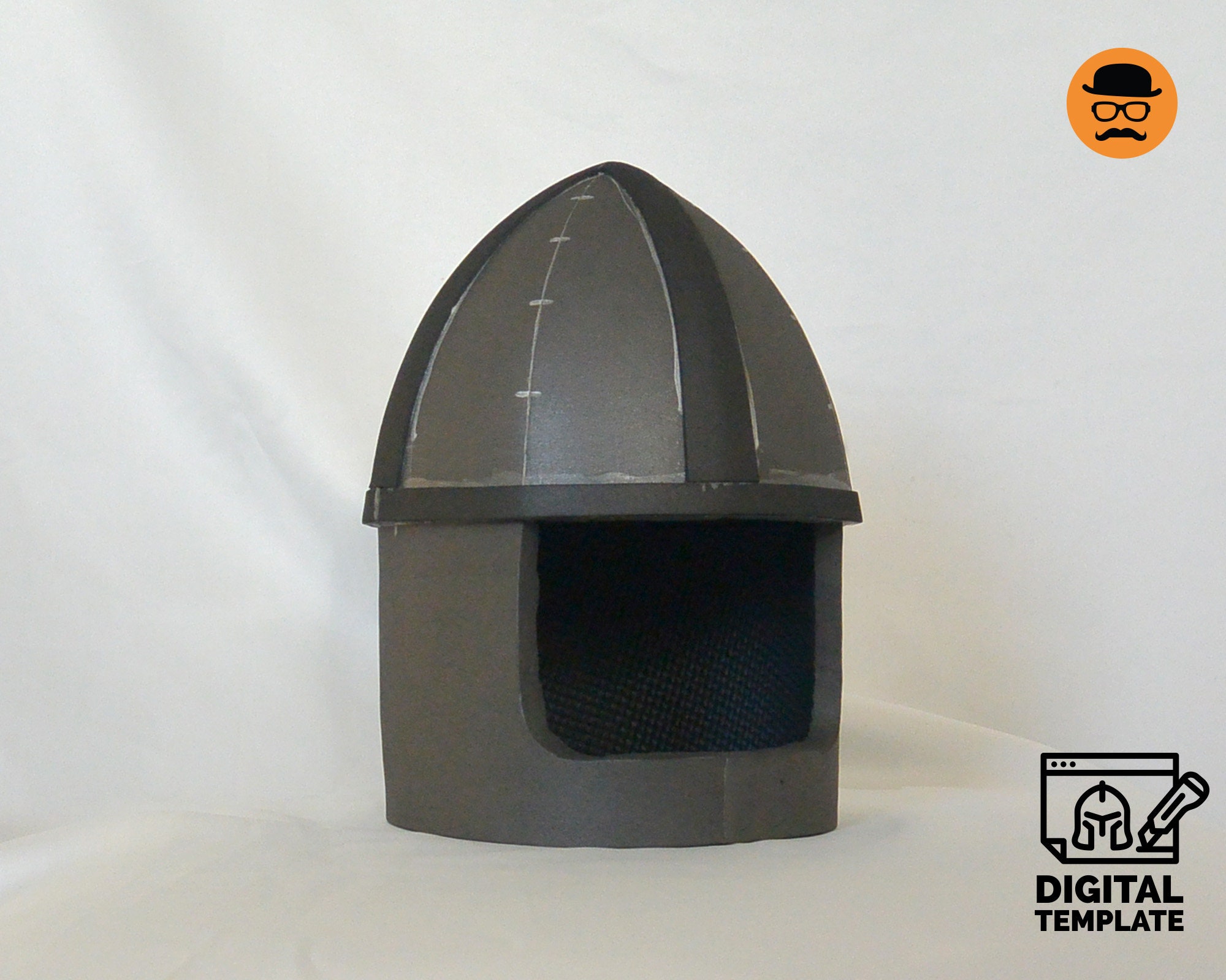 Basic Knight Helmet - DIY Printable EVA Foam Helmet Pattern for Cosplay ...