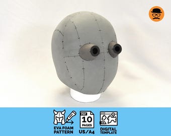 Basic helmet No.4: DIY Printable EVA Foam Helmet Pattern for Cosplay, scalable PDF template
