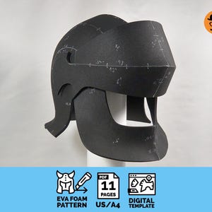 DIY Ritterhelm Nr.8 - digitales Schnittmuster für EVA Foam
