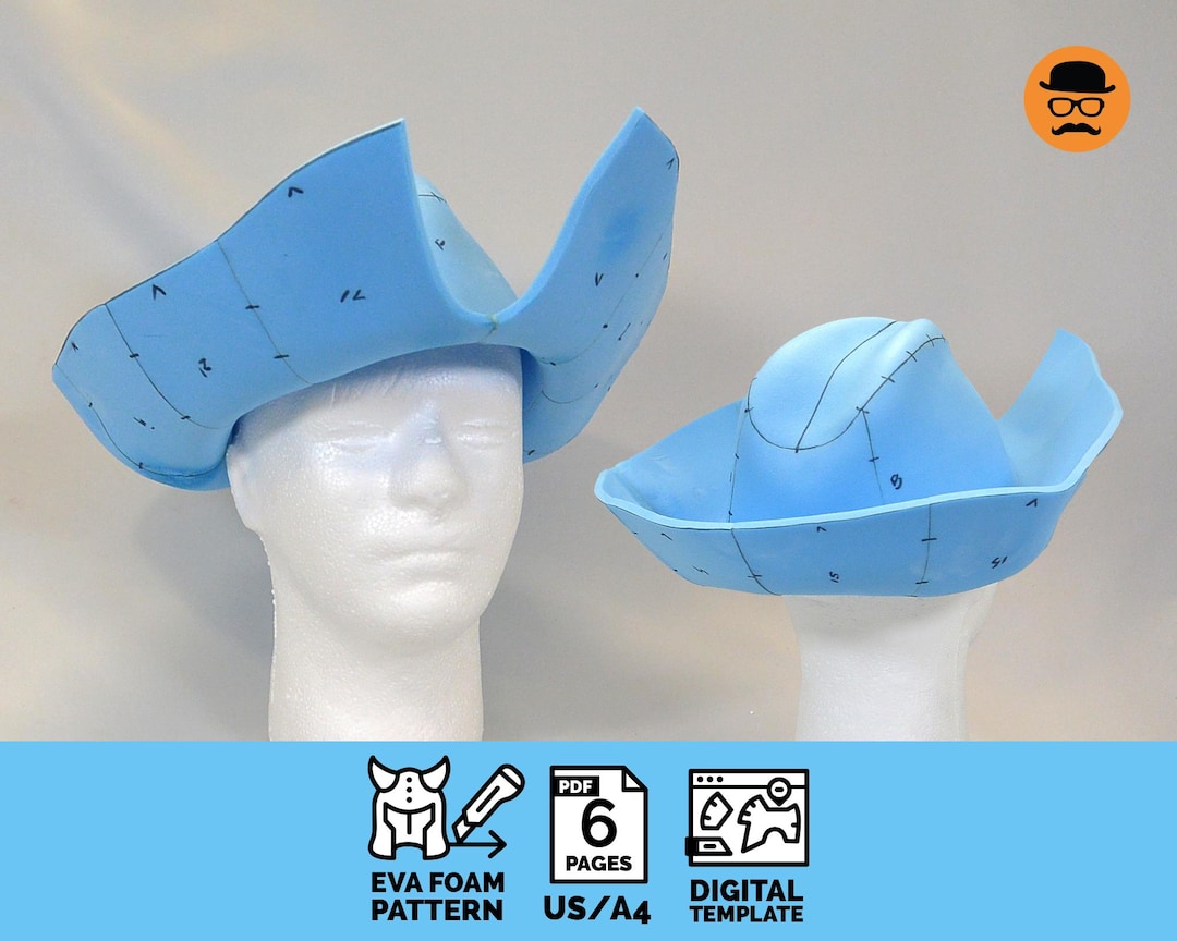 Sewing Pattern Foam Pirate Hat Pirate Hat Pattern