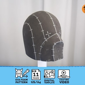 DIY Basic casque No8 - Modèle numérique pour mousse EVA