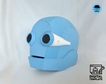 DIY Robot helmet No1 templates for EVA foam & crafting Help Book!