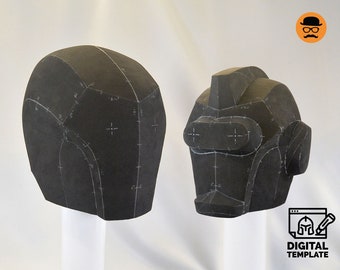 DIY Robot helmet No3 templats for EVA foam