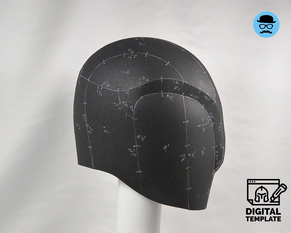 Helmet Pdf Pattern Anomaly Helmet - DIY Printable EVA Foam Pattern for Cosplay, Scalable ...