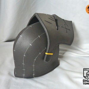 DIY Knight helmet No3 template for EVA foam & crafting Help Book image 5