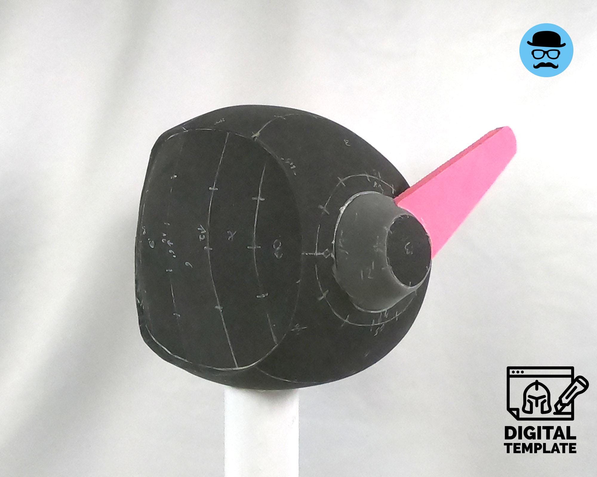 Retro Tv: DIY Printable EVA Foam Helmet Pattern for Cosplay, Scalable ...