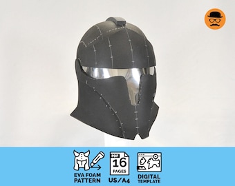 Fantasy Trooper - DIY Printable EVA Foam Helmet Pattern for Cosplay, scalable PDF template