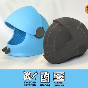 Conjunto de capacetes espaciais – modelos clássicos e modernos de espuma EVA (padrão de cosplay para impressão faça você mesmo)