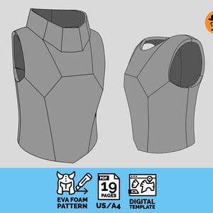 Havoc Type-C Armor - DIY EVA Foam Chestplate for Cosplay & Sci-Fi Builds, Printable and scalable PDF template file