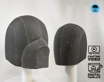 DIY Basic helmet No8 template for EVA foam & crafting Help Book!