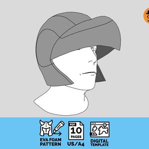 Skyfang Eagle Helmet Pattern – DIY EVA Foam Cosplay (PDF Template)
