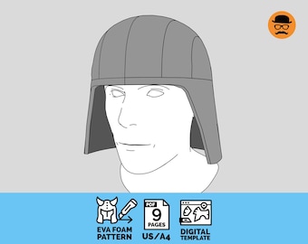 Recon Helmet - DIY Printable EVA Foam Pattern for Cosplay, scalable PDF template