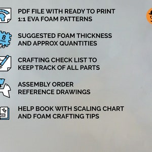 DIY Medieval chest armor No1 templates for EVA foam & crafting Help Book image 2