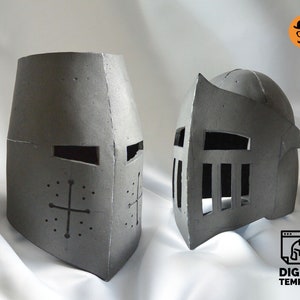 DIY Knight helmet No2 (2in1) template for EVA foam & crafting Help Book!