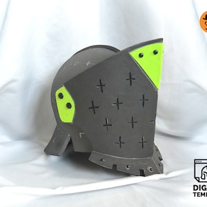 DIY Knight helmet No4 template for EVA foam & crafting Help Book!