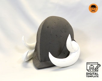 DIY Barbarian No2 helmet template for EVA foam & crafting Help Book!