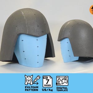 DIY Villain No1 helmet - digital pattern for EVA foam