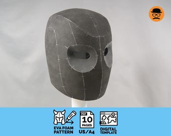 DIY Basic helmet No7 - digital pattern for EVA foam, great and simple shape for many cosplay projects
