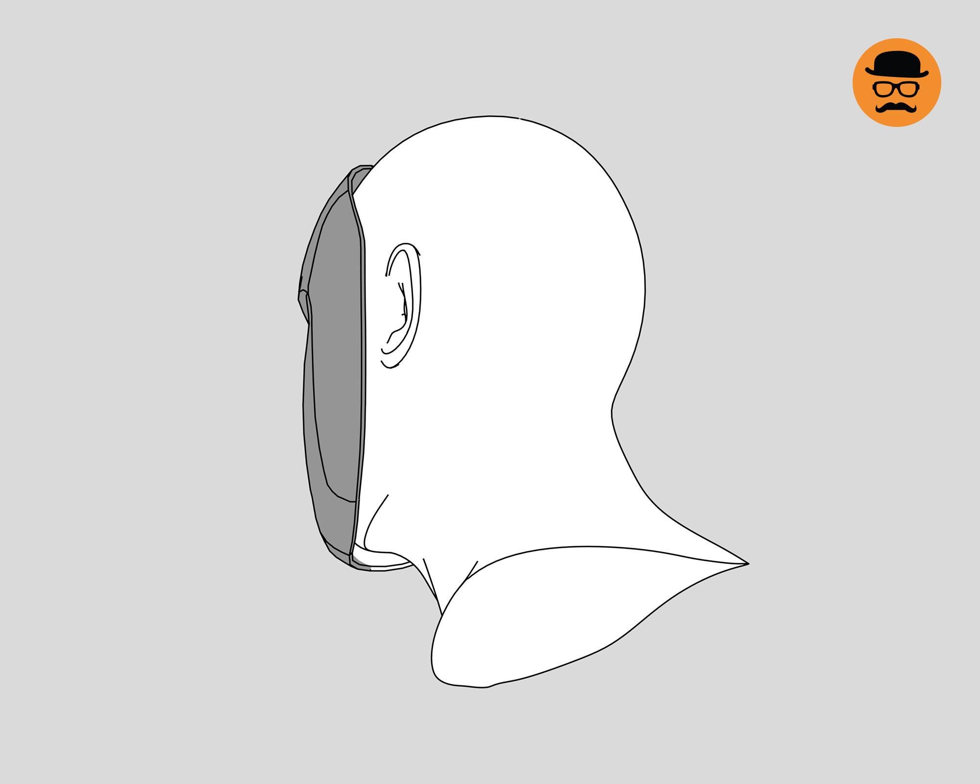 Basic Face Mask - DIY Printable EVA Foam Cosplay Pattern (PDF Template ...