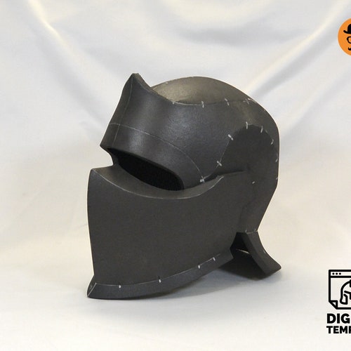 EVA Foam Knight Helmet Template Etsy