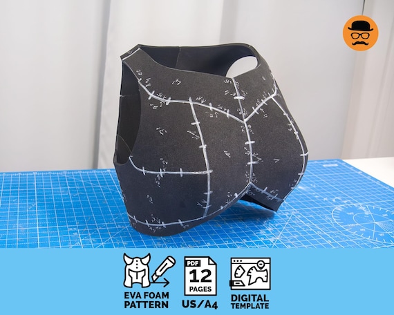Female Armor No.4 – EVA Foam Chest Plate Cosplay Template (DIY Printable PDF File)