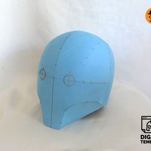 Rymdhjälm - DIY utskrivbar EVA-skumhjälmmönster för cosplay, skalbar PDF-mall bild 4