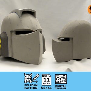 Champion helmet - DIY Printable EVA Foam Helmet Pattern for Cosplay, scalable PDF template