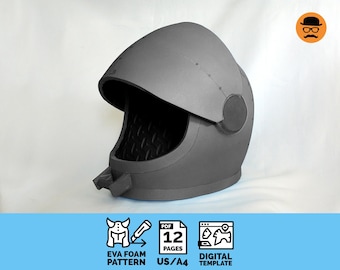 Biker Helmet No.1 - DIY Printable EVA Foam Helmet Pattern for Cosplay,  Scalable PDF Template - Etsy