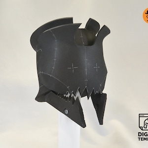 Tribal helmet No.2: DIY Printable EVA Foam Helmet Pattern for Cosplay, scalable PDF template