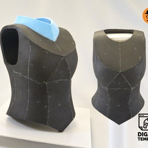 Weibliche Rüstung No.2 - DIY druckbares EVA Helmmuster für Cosplay, skalierbare PDF-Vorlage