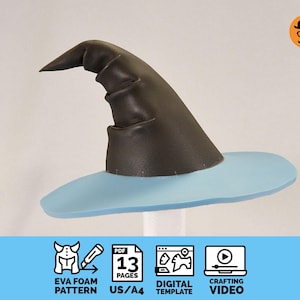 Wizard Hat No.1 – EVA Foam Template for Cosplay & Costume Builds, Printable PDF File