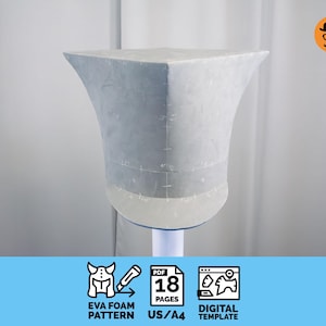 Uhlan&#39;s Cavalry Cap & Shako - 2in1 DIY druckbares EVA Schaum Helm Schnittmuster für Cosplay, skalierbare PDF-Vorlage: herunterladen, ausdrucken und zusammenbauen!