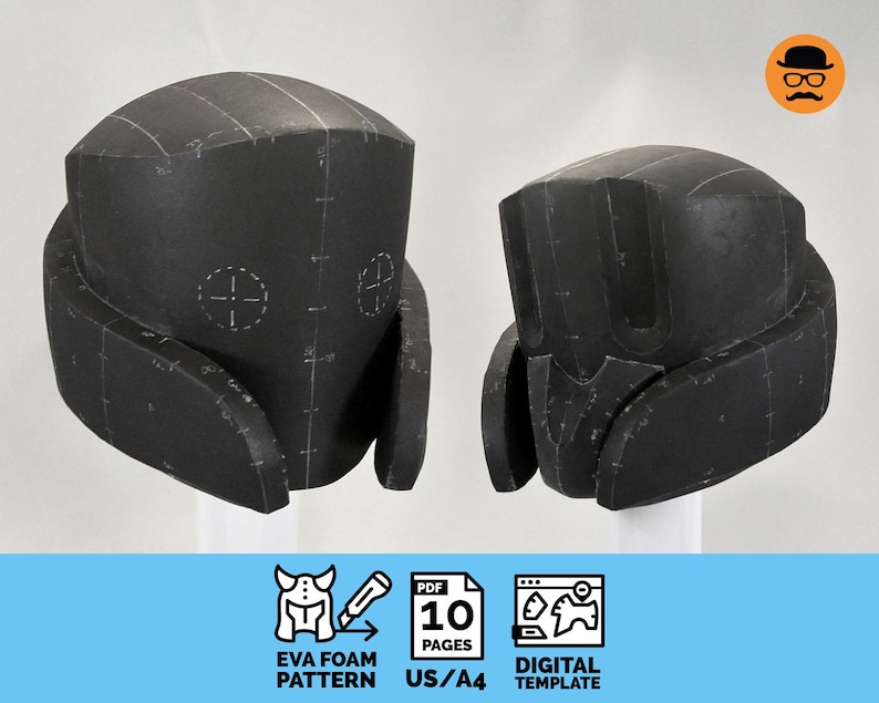 Astral Helmet - DIY Printable EVA Foam Helmet Pattern for Cosplay ...