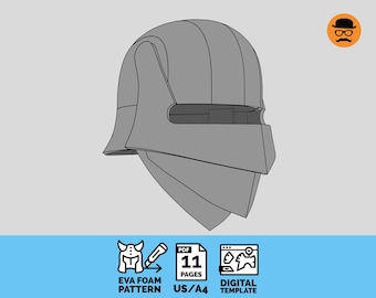 Bayard Helmet – DIY EVA Foam Cosplay Pattern (PDF Template)