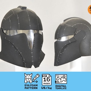 Fantasy Trooper - DIY Printable EVA Foam Helmet Pattern for Cosplay, scalable PDF template