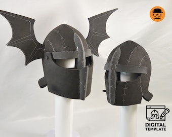 DIY Bat Knight helmet template for EVA foam & crafting Help Book!