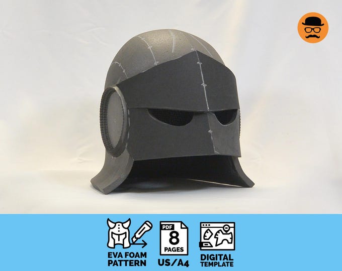 Helmet Pdf Pattern Gladiator No.1: DIY Printable EVA Foam Helmet Pattern for Cosplay ...