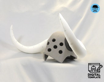 DIY Barbarian No4 helmet template for EVA foam & crafting Help Book!