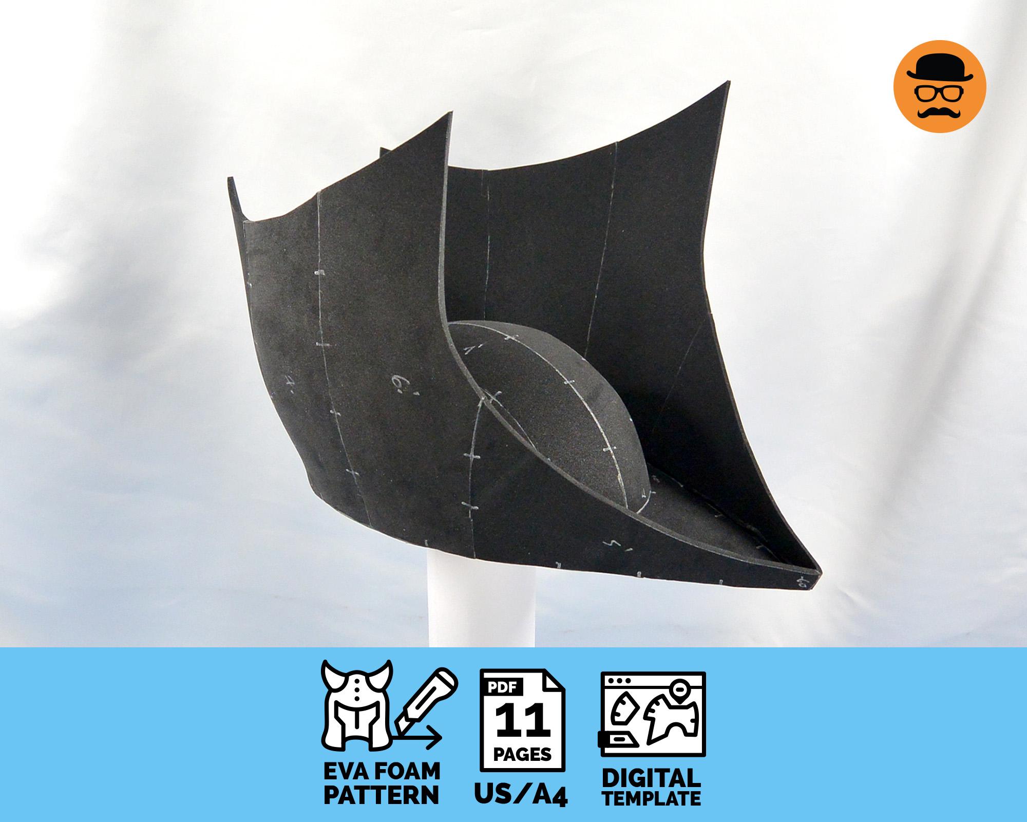 Cornette Hat - DIY Printable EVA Foam headgear Pattern for Cosplay, scalable PDF template, download, print and build your own!