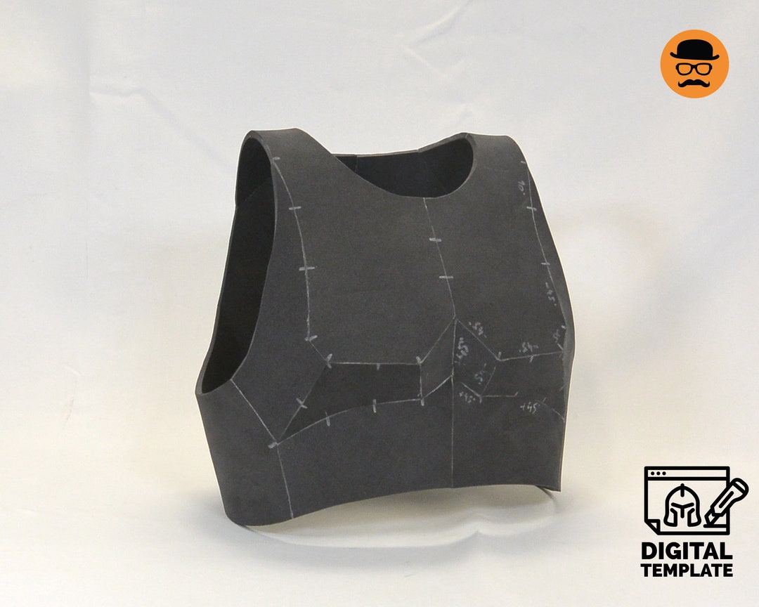 DIY Upper Chest Armor No3 Templates for EVA Foam & Crafting Help Book DIY Upper Chest Armor No3 Templates for EVA Foam & Crafting Help Book
