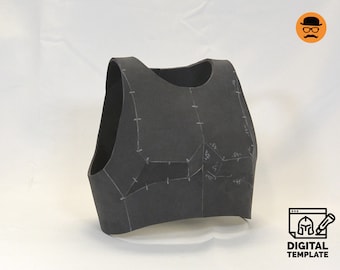 DIY Upper chest armor No3 templates for EVA foam & crafting Help Book!