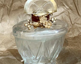 Vintage Mid Century Charbert Breathless Eau de Toilette Art Deco Perfume Bottle Boudoir Bottle Vanity Accessories Empty USA Made