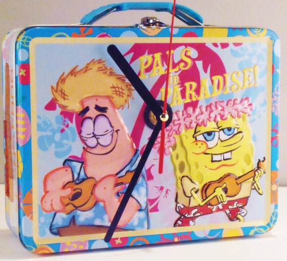 Spongebob Squarepants Collectible Metal Lunchbox. 