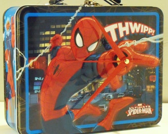 Spider Man Lunch Box Clock