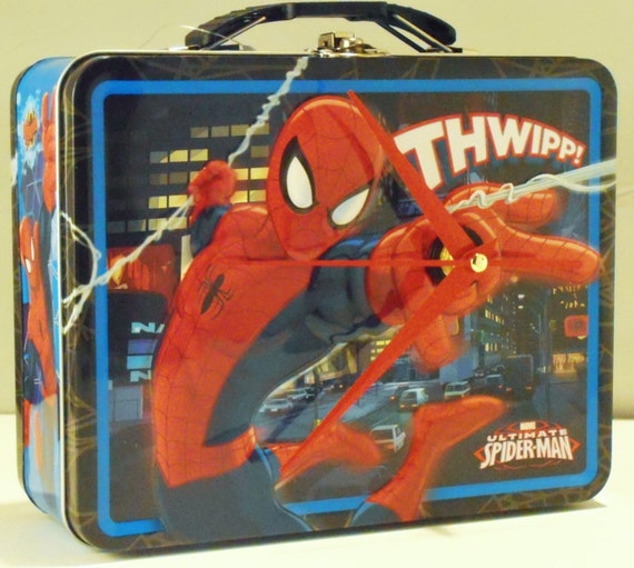 Spider Man Lunch Box Clock